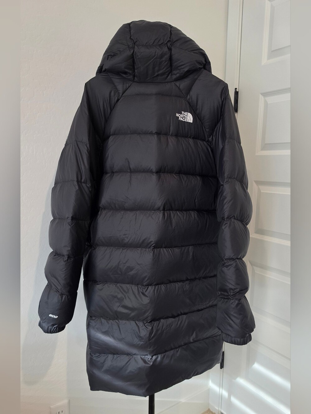 The North Face Down Hooded Parka Black 600 Fill Long Puffer Jacket Men's Sz XXL - Picture 5 of 14